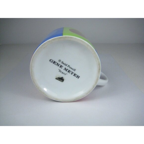 Swid Powell Gene Meyer Stars Porcelain Ceramic Coffee Mug Thailand - Picture 6 of 10